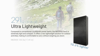 Powerbank Nitecore NB20000 GEN3 - 20 000mAh  NYCTALOPE  