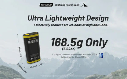 Powerbank Nitecore NC10000 – 10 000mAh - 50 Lumens  NYCTALOPE  