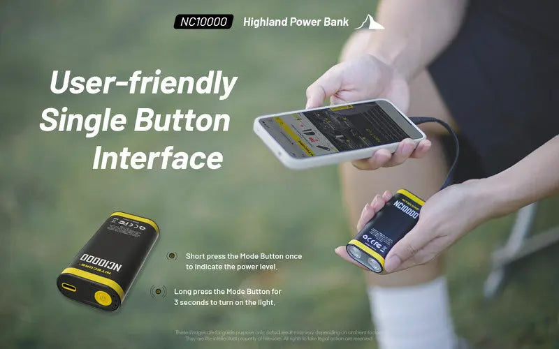 Powerbank Nitecore NC10000 – 10 000mAh - 50 Lumens  NYCTALOPE  