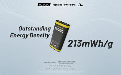 Powerbank Nitecore NC10000 – 10 000mAh - 50 Lumens  NYCTALOPE  