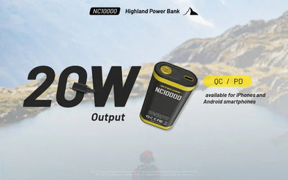 Powerbank Nitecore NC10000 – 10 000mAh - 50 Lumens  NYCTALOPE  