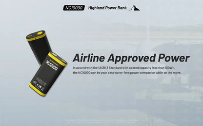 Powerbank Nitecore NC10000 – 10 000mAh - 50 Lumens  NYCTALOPE  