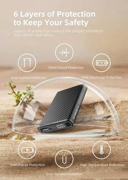 Powerbank batterie Klarus K5 - 10 000 mAh Ultraléger Fibre de Carbone  NYCTALOPE  