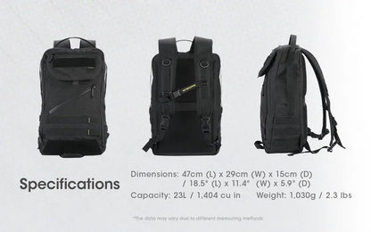 Sac à dos Imperméable Nitecore BP23 – 23L – Polyester 600D  NYCTALOPE  
