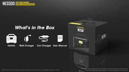 Station d'alimentation portable Batterie Nitecore NES500 – 144000mAh  NYCTALOPE  