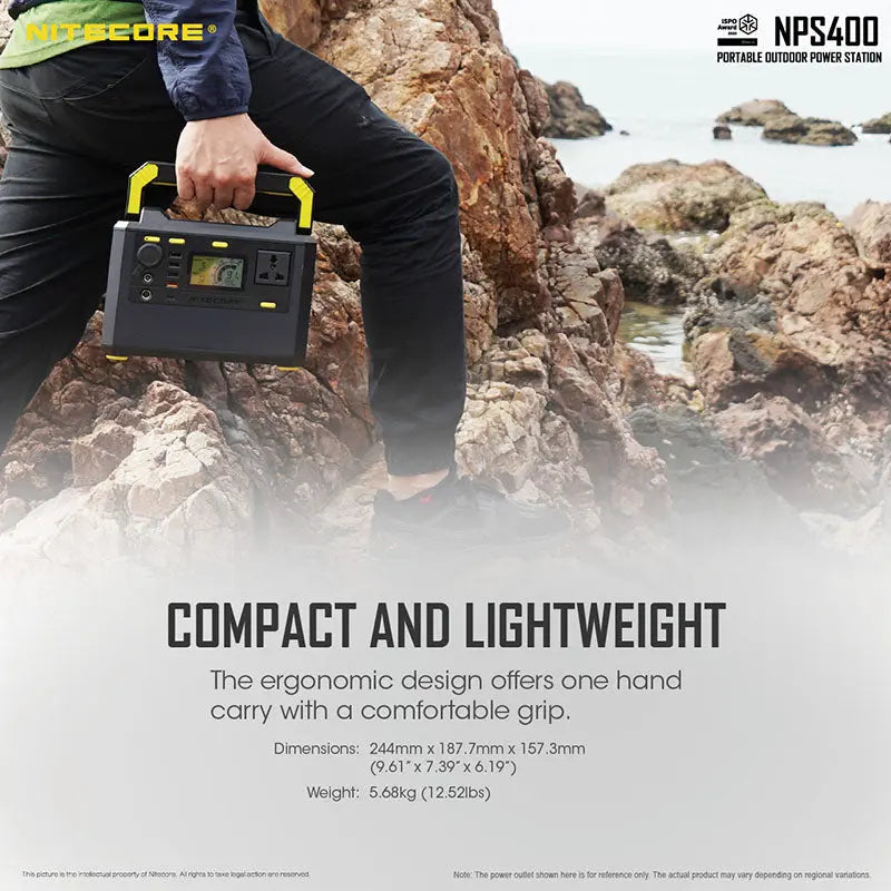 Station d'alimentation portable Batterie Nitecore NPS400 - 117000mAh  NYCTALOPE  