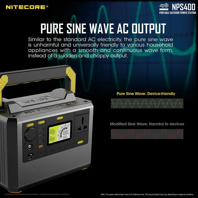 Station d'alimentation portable Batterie Nitecore NPS400 - 117000mAh  NYCTALOPE  