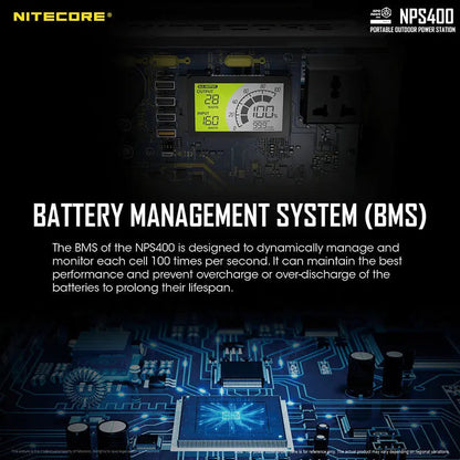Station d'alimentation portable Batterie Nitecore NPS400 - 117000mAh  NYCTALOPE  