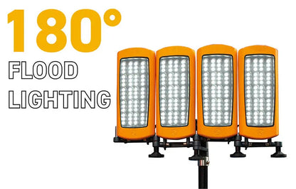 Tour d'éclairage Nightsearcher STRATOSTAR AC 115000 Lumens - Alimentation secteur 110-240V - Trépied 4,5m - IP67 - NYCTALOPE