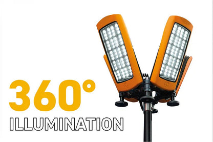 Tour d'éclairage Nightsearcher STRATOSTAR-X 115000 Lumens - Batterie LiFePO4 30Ah - Trépied 4,5m - IP67 - NYCTALOPE