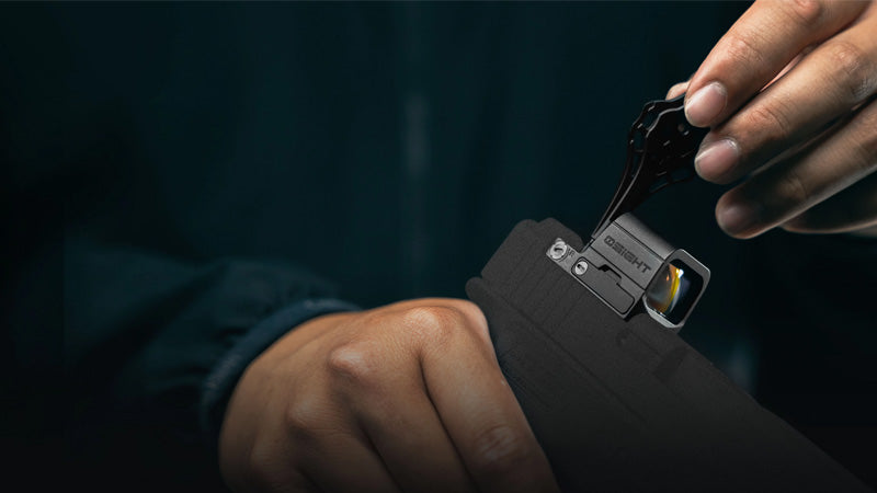 Olight Osight SE Point Vert - Optique fermée multi-réticules RMSc avec batterie latérale CR1620