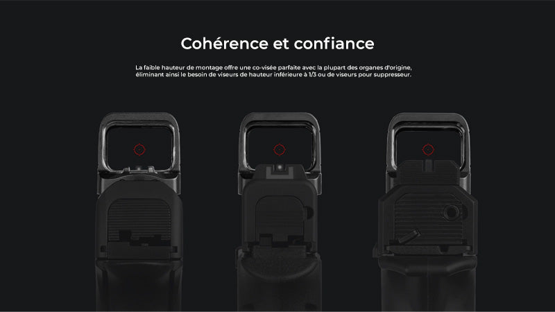 Olight Osight SE Point Vert - Optique fermée multi-réticules RMSc avec batterie latérale CR1620