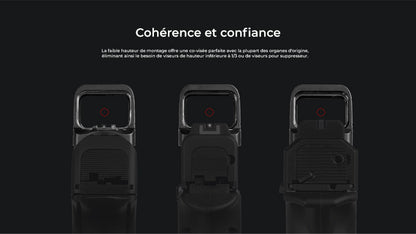 Olight Osight SE Point Vert - Optique fermée multi-réticules RMSc avec batterie latérale CR1620