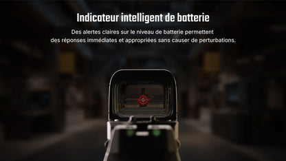 Olight Osight SE Point Vert - Optique fermée multi-réticules RMSc avec batterie latérale CR1620