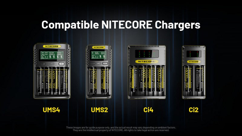 Batterie Nitecore NL2160HPi 21700 - 6000mAh 3.6V - protégée Li-ion  NYCTALOPE  