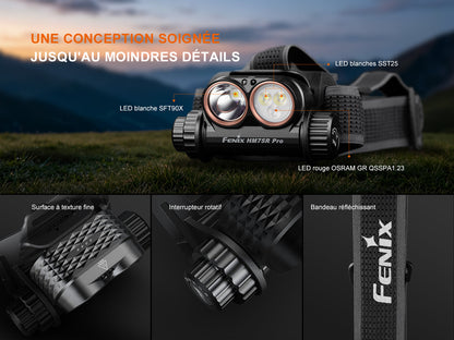 Fenix HM75R PRO - Lampe frontale à led multiples - 3500 lumens