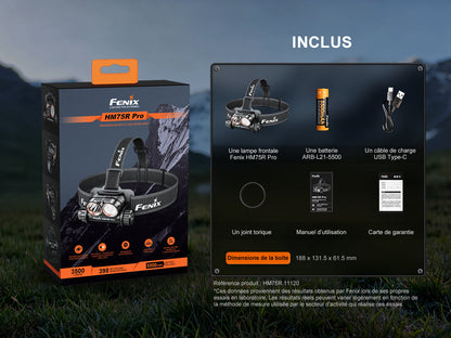 Fenix HM75R PRO - Lampe frontale à led multiples - 3500 lumens