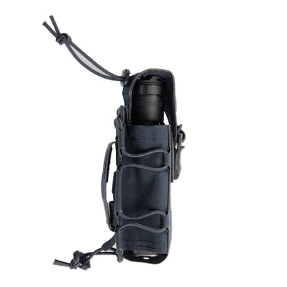 Porte-lampe GK DUTYCALL - étui MOLLE à ouverture rapide pour lampe tactique (Coyote, Marine, Noir)