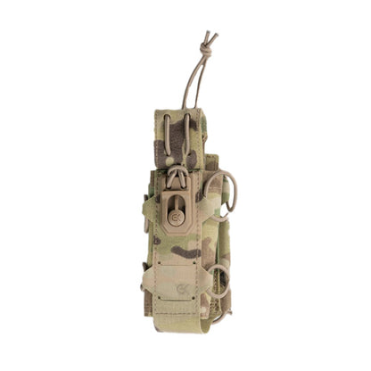 Porte-lampe GK DUTYCALL Multicam - étui MOLLE à ouverture rapide pour lampe tactique