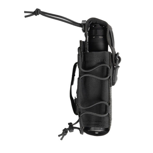 Porte-lampe GK DUTYCALL - étui MOLLE à ouverture rapide pour lampe tactique (Coyote, Marine, Noir)