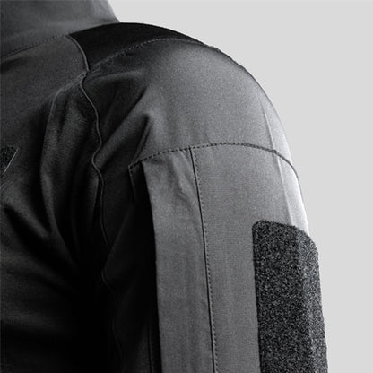 Chemise UBAS manches longues Sécurité Privée Noir GK SAFETEK - chemise professionnelle déperlante
