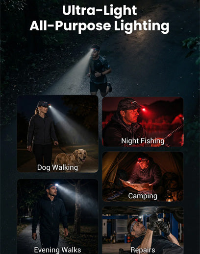 Klarus HC3 PRO - Lampe frontale clip-on à détecteur de mouvement