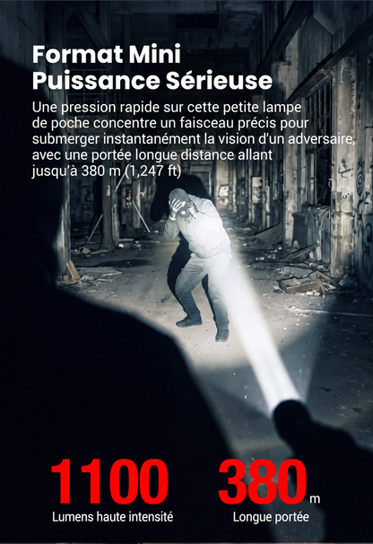 Klarus XT Mini - Lampe tactique compacte à double interrupteur arrière