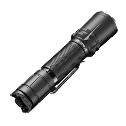 Klarus XT12R - Lampe tactique longue portée à double interrupteur arrière