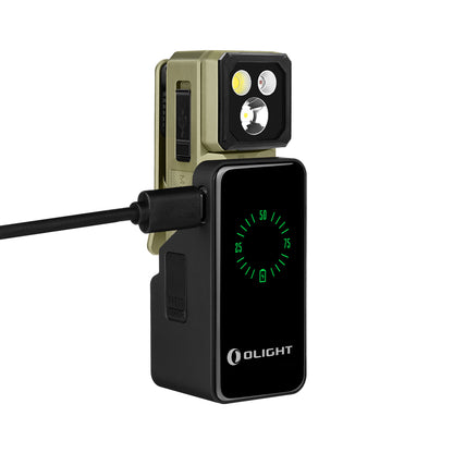 Olight Oclip 2 Ultra Premium - Lampe clip EDC double axe, lumière rouge et UV