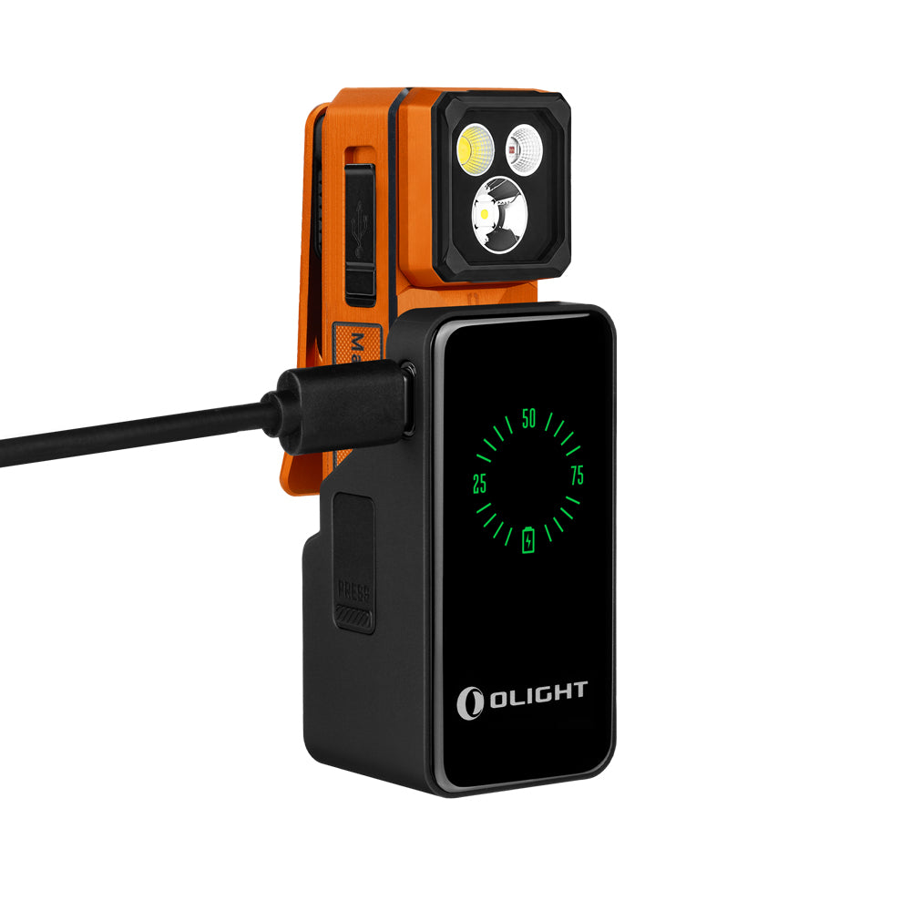 Olight Oclip 2 Ultra Premium - Lampe clip EDC double axe, lumière rouge et UV