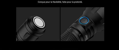 Lampe Torche Olight Javelot - 1350 Lumens rechargeable longue portée  NYCTALOPE  