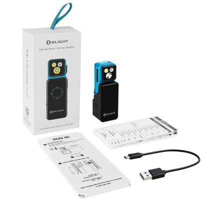 Olight Oclip 2 Pro Premium - Lampe clip rechargeable avec station de charge