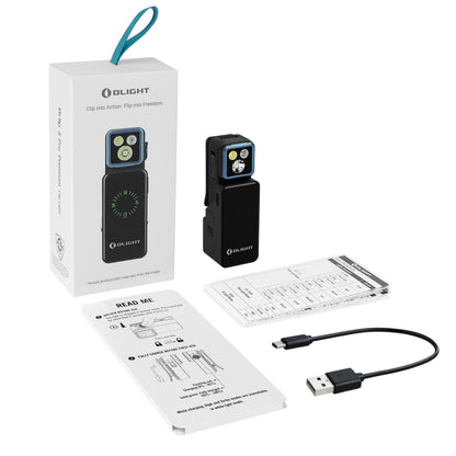 Olight Oclip 2 Pro Premium - Lampe clip rechargeable avec station de charge