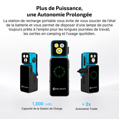Olight Oclip 2 Pro Premium - Lampe clip rechargeable avec station de charge