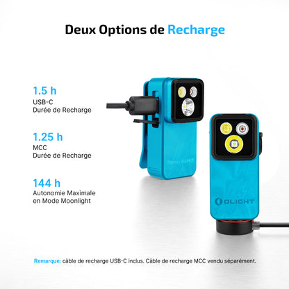 Olight Oclip 2 Pro Premium - Lampe clip rechargeable avec station de charge