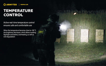 Armytek Parma C1IR - Lampe tactique blanche et infrarouge pour arme ou casque
