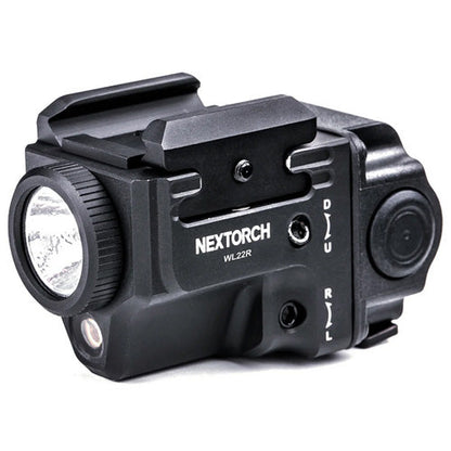 Lampe arme de poing Nextorch WL22R - 650 Lumens + laser rouge - Fixation sur rail  NYCTALOPE  