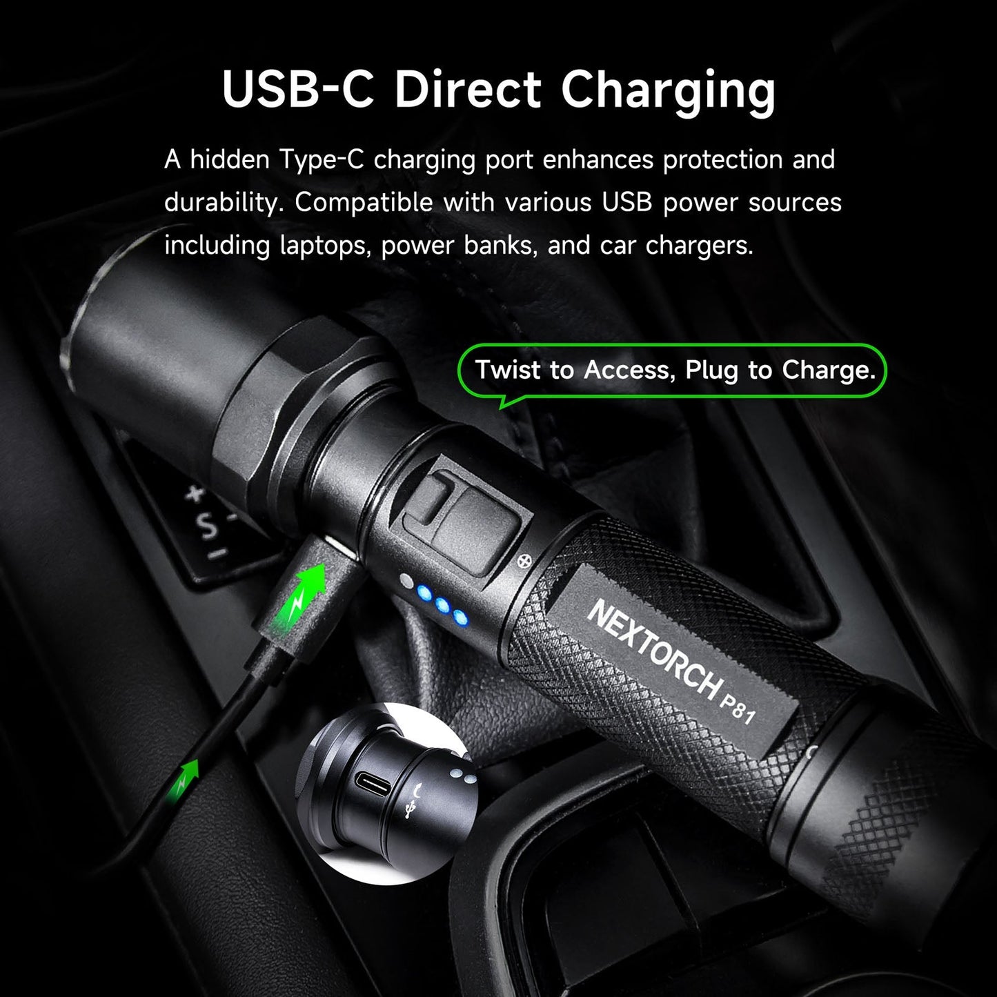 Lampe Torche Nextorch P81B - 3700Lumens rechargeable  NYCTALOPE  