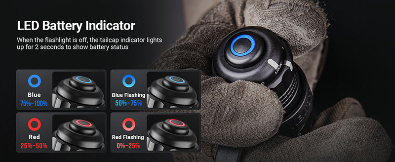 Lampe Torche Tactique Nextorch TA30D MAX SET - 4000 Lumens avec anneau tactique  NYCTALOPE  