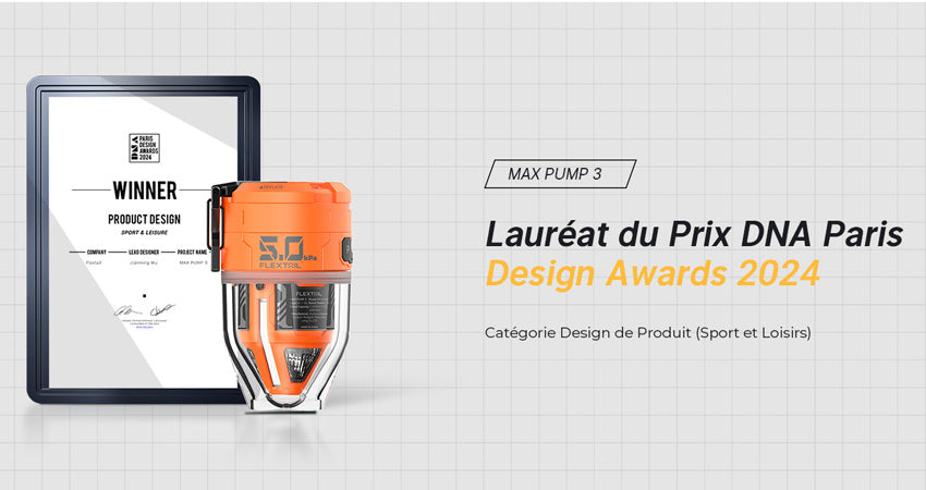 Olight FLEXTAIL MAX PUMP 3 – Mini pompe à air portable 3-en-1 avec lanterne 300 lm, rechargeable USB-C