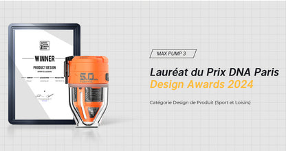 Olight FLEXTAIL MAX PUMP 3 – Mini pompe à air portable 3-en-1 avec lanterne 300 lm, rechargeable USB-C