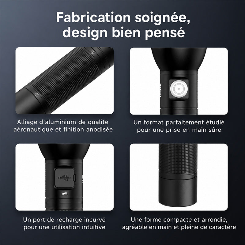 Nextorch ED30 - Lampe torche rechargeable USB-C 1000 lumens