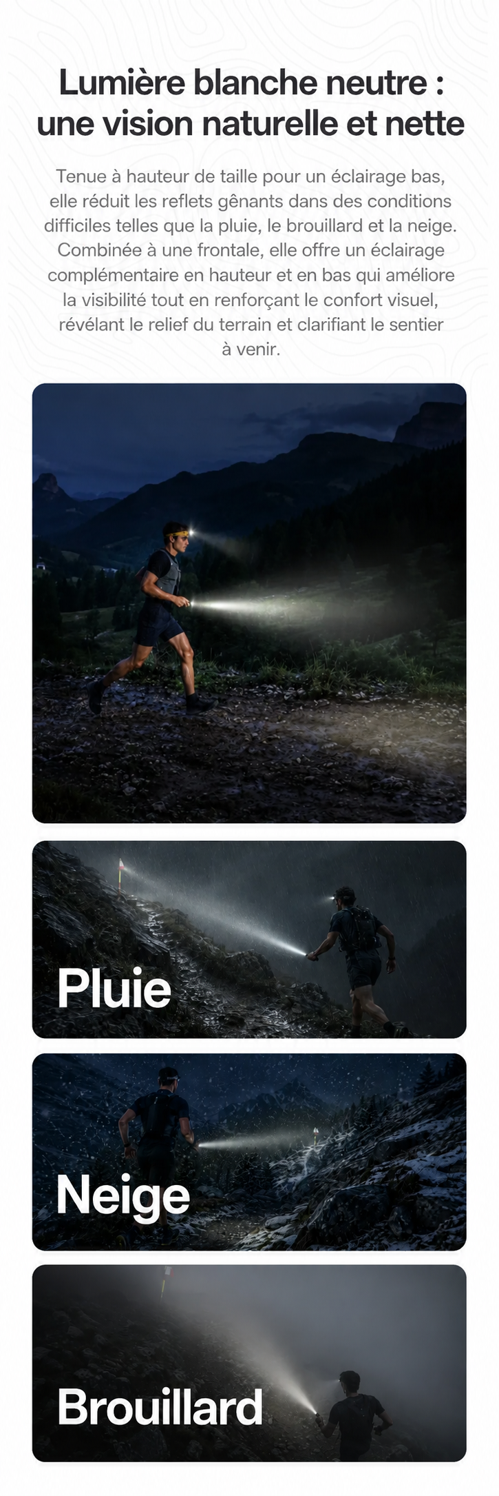 Nitecore TrailSight - Lampe torche de trail running 1200 lumens