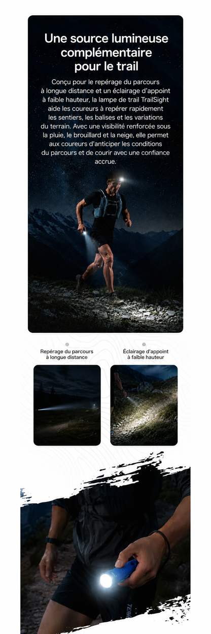 Nitecore TrailSight - Lampe torche de trail running 1200 lumens
