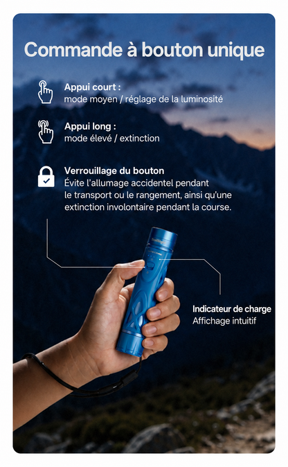 Nitecore TrailSight - Lampe torche de trail running 1200 lumens