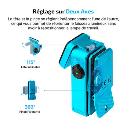 Olight Oclip 2 Pro - Lampe gilet tactique à tête orientable 530 lumens