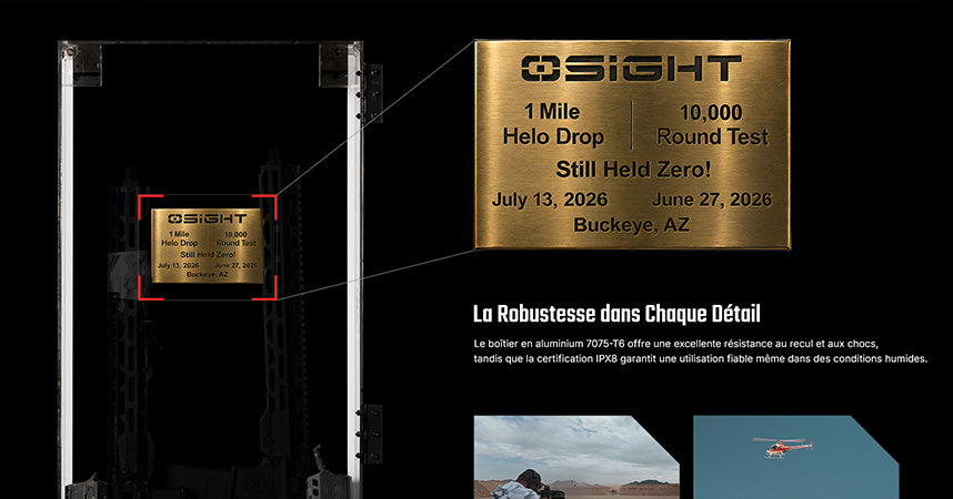 Olight Osight R - Viseur point rouge fermé multi-réticules à empreinte Micro T1/T2