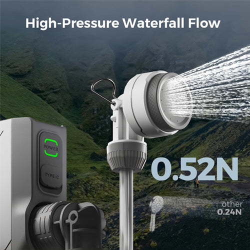 Olight Flextail Tiny Shower — mini douchette électrique portable pour le camping, rechargeable USB-C