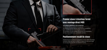 Olight Osight SE MOS - Viseur point rouge fermé à montage direct GLOCK MOS
