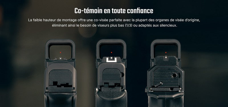 Olight Osight K - Viseur reflex ouvert point vert 6 MOA à empreinte RMSc